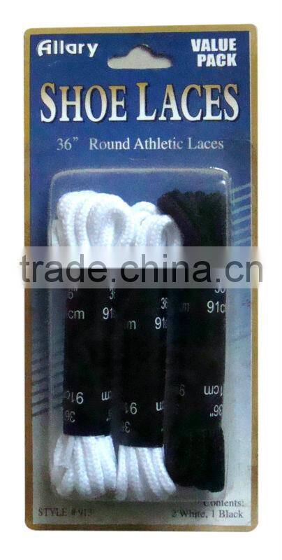 round waxed cotton braided sport shoe laces