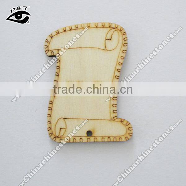 Cute Letter Paper Design Wood Bobbin Spools DIY Decoration Tools Sewing Accessories