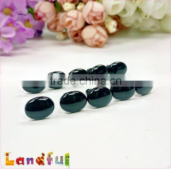 6mm DIY Toy Accessories Knitting Sewing Toys Safety Black Oval Eyes