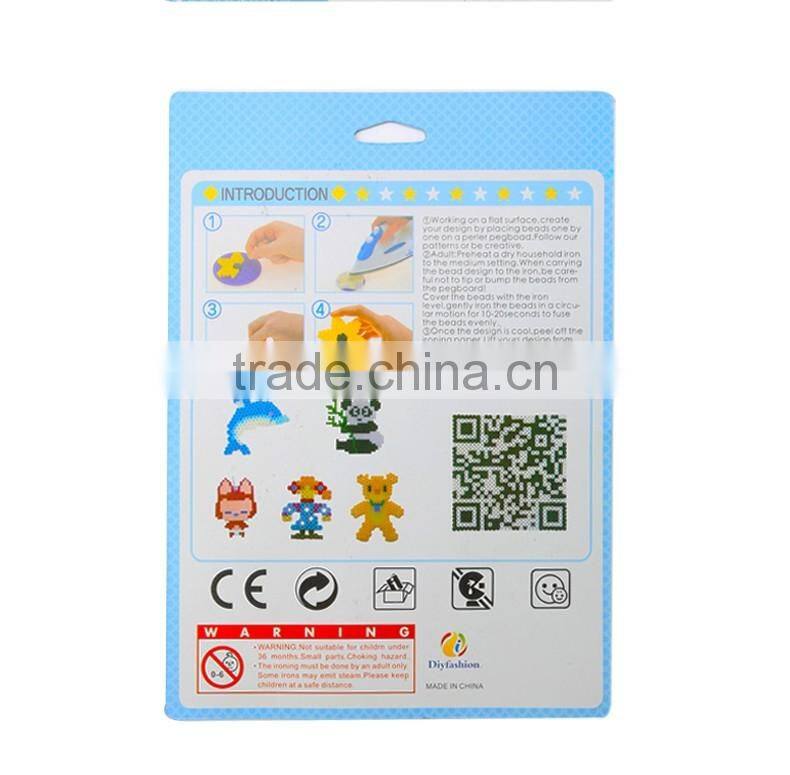 2017 Hot selling fox DIY education plastic hama fuse beads toys