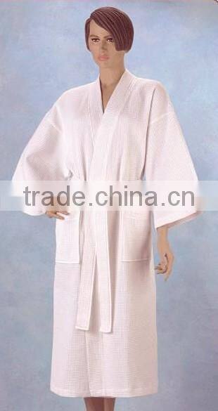 Hilton hotel bathrobe, velour bathrobe, terry bathrobe