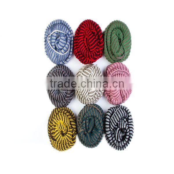 100% Acrylic Hand Knitted Lady Scarves TS-8819