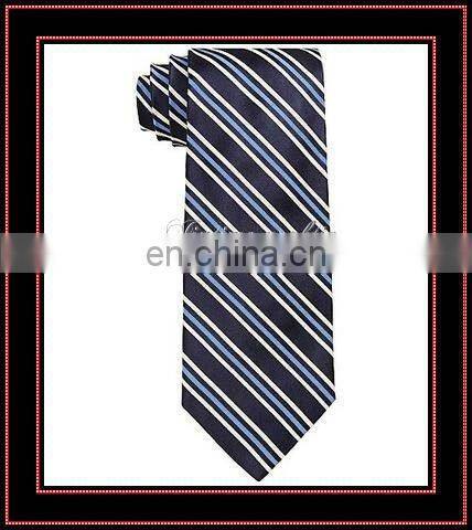 stripe silk & microfiber business necktie