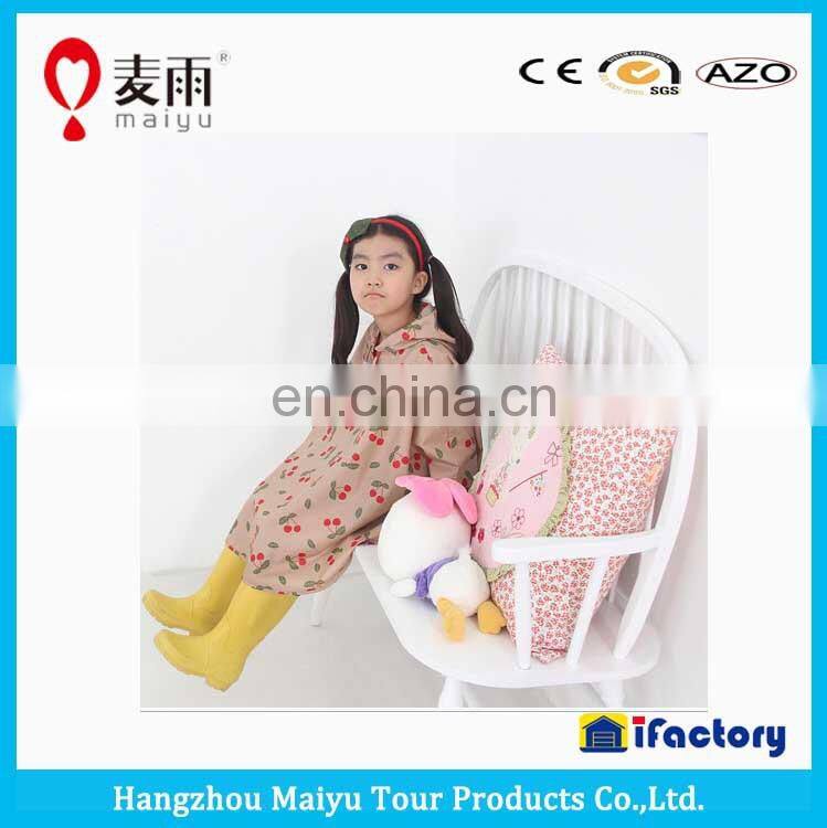 Maiyu 100% waterproof kids raincape cute with hood