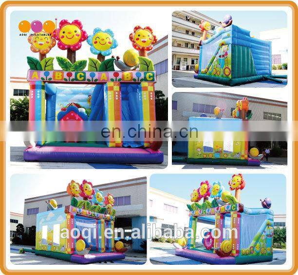AOQI newly design inflatable amusement park/gymnastics equipment for kids