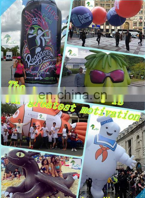 Tripod Bracket Artificial Fish Shape Light Inflatable LED Fish Replica Balloon Hot Air Balloon Decor Party