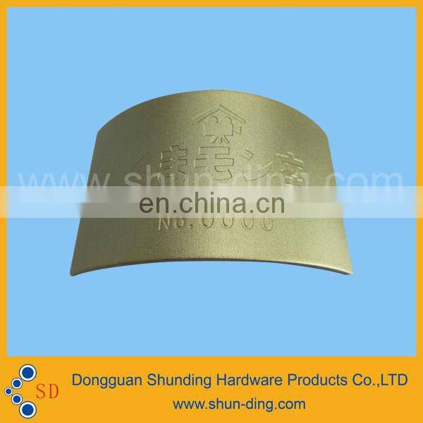 China hot-selling etched CD pattern metal label