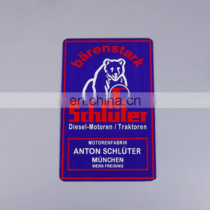 Wholesale OEM Items High Quality Folded Edge Type And Home Decoration Use Custom Vintage Tin Sign