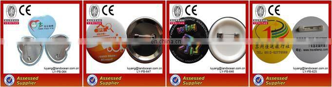 Plastic Button Badge With Pin