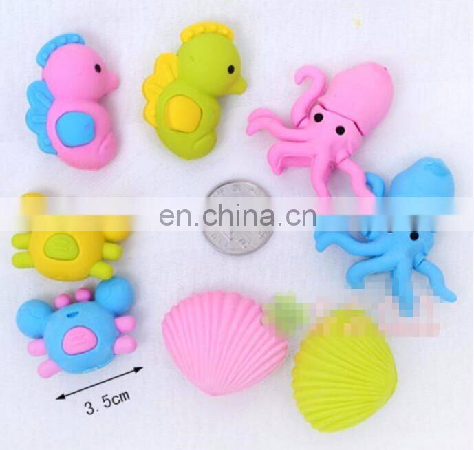 Squid Mates Sea Animal 3D Erasers