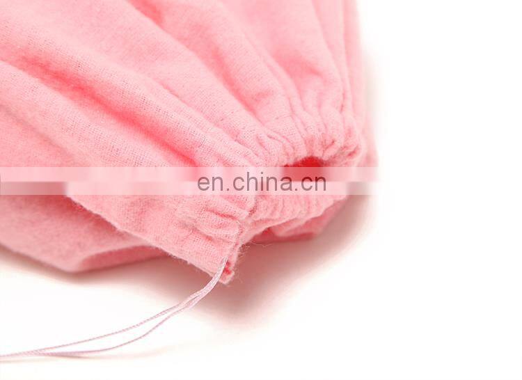 Wholesale cotton flannel drawstring shoe bag for packing shoes
