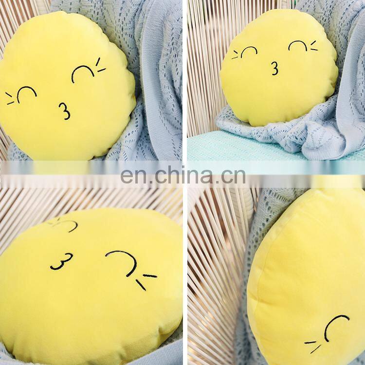 Trending products 2018 custom cute plush travel emoticon expression throw pillows smile face pillow emoji pillow