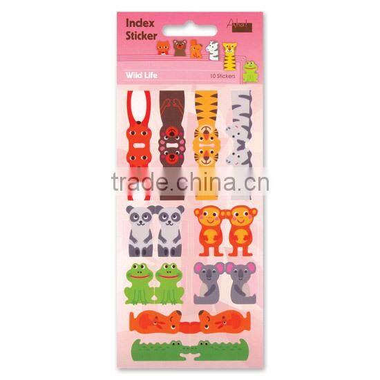 HK Design scrapbooking space animal cute cartoon bookmark index tab sticker