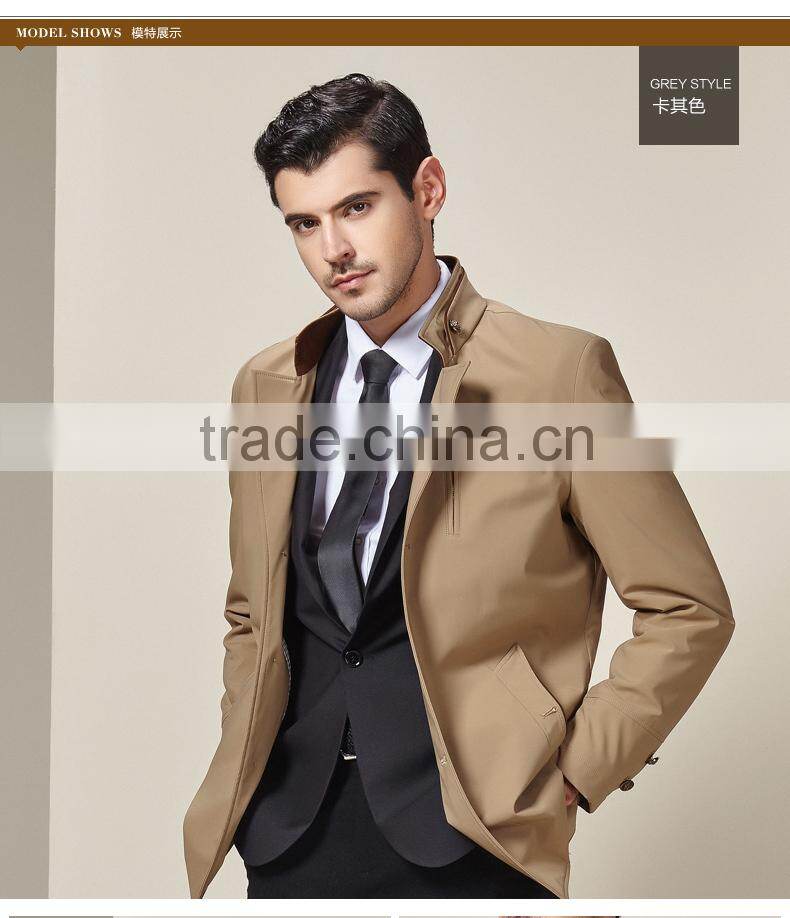 Factory OEM plus size european style harrington men khaki jackets