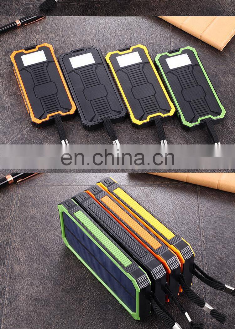 Hot Selling portable Custom solar charger sunlight traveller 10000mah solar Power Bank Powerbank