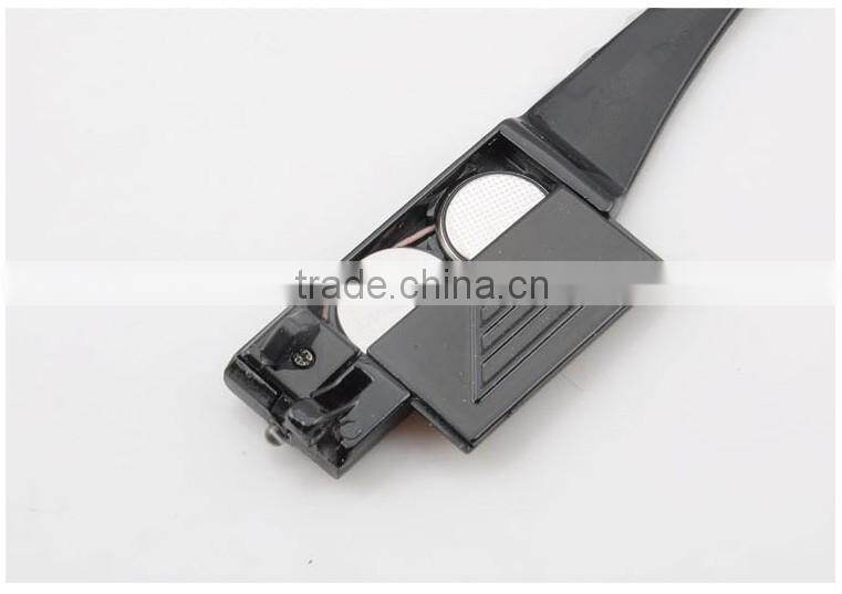 Ultra Bright Dual LED Lighted Up Map Book Readers Reading Black Full Frame Eye Glasses Eyeglass Spectacle Diopter Magnifier Ligh