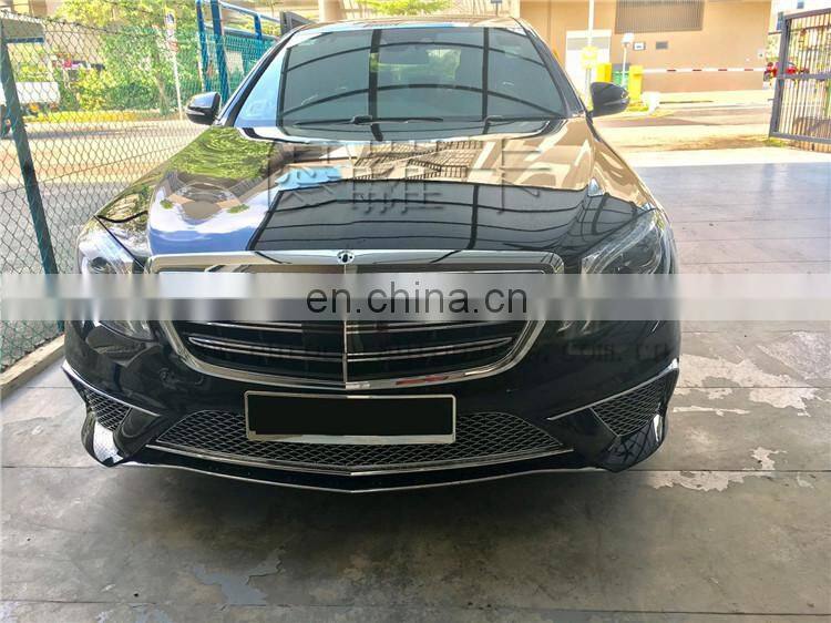 S65 front grill fit for MB S CLASS w222 S320 S400 S500 S600 S63 2013 year UP to S65 style racing grille