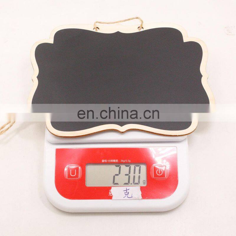 Wholesale creative wooden double side blackboard can be hung message board children creative gift