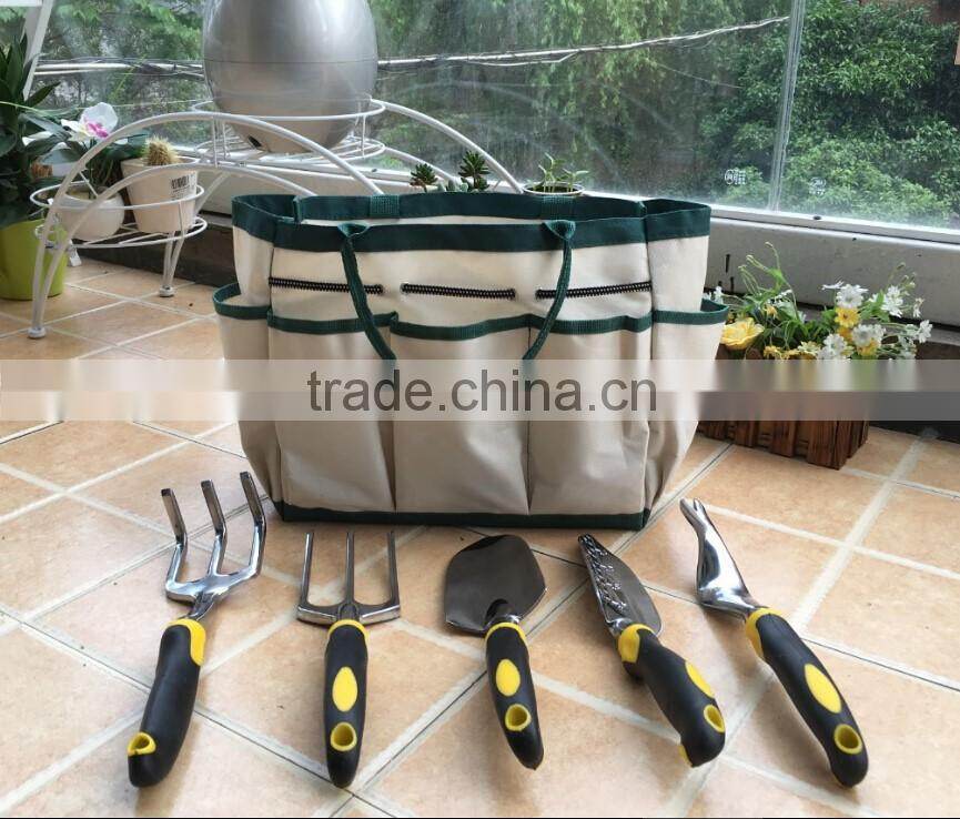 (10101) High quality TPR handle shovel, rake, fork, prong head shovel aluminum garden tools set
