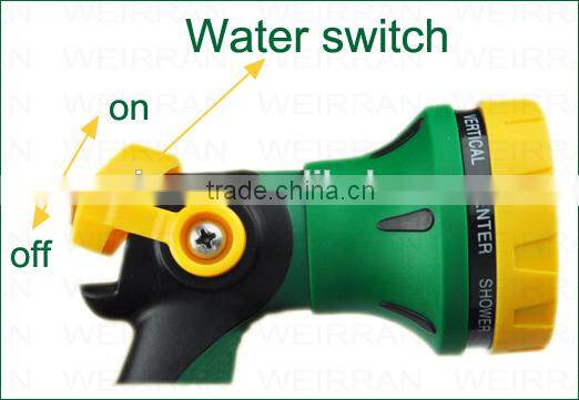 (74150) 8 water patterns flexible garden rotary 360 degree spray cleaning nozzle