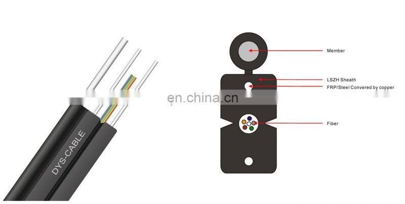 2 core Self-supported g657a ftth drop cable FTTH outdoor Drop fiber optic cable