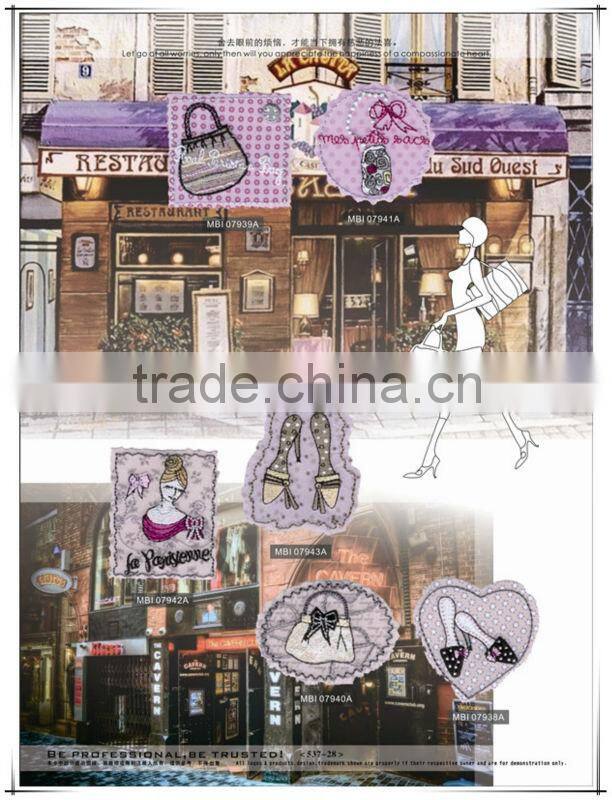 Pale Pink Decorative Embroidery Patch for Women