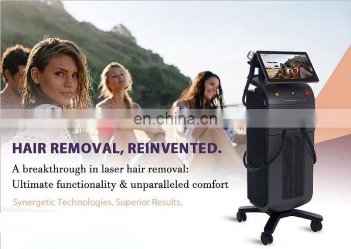 Professional 808nm 755nm 1064nm Wavelengths Diode Laser Hair Removal Machine For Women And Men