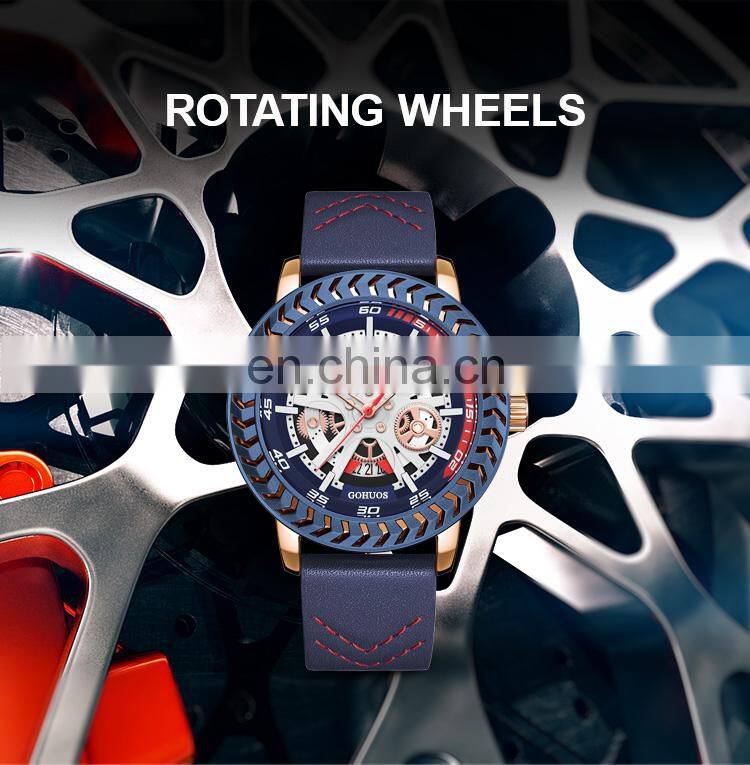 Gohuos UV2010 Tourbillon Automatic Man Watches Waterproof Fashion Mens Mechanical Watch