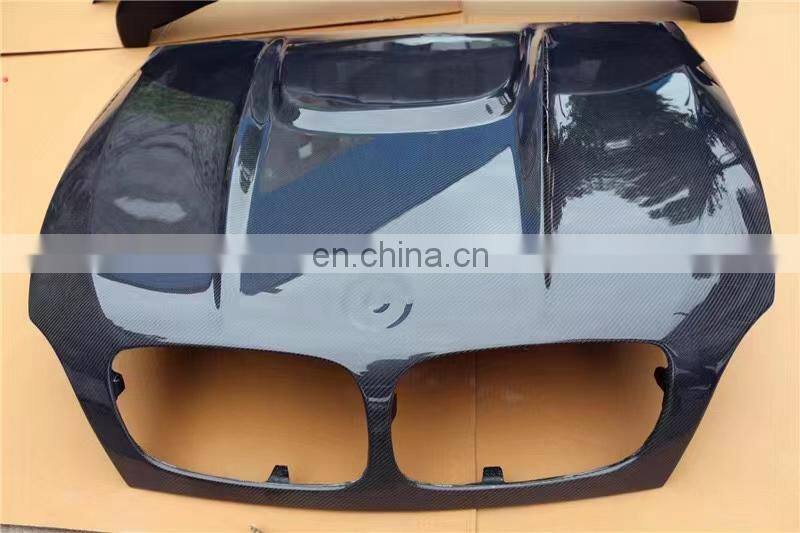 Runde Resin &Half Carbon Material Front Bumper Grille Side Skirt Spoiler Rear Lip Hood For BMW X6 E71 Haman Style Wide Body Kit