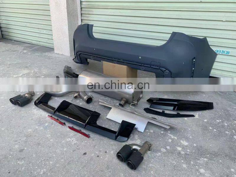 Runde PP Material For 20-In BMW 4Series G22 G23 G26 M4 Style Body kit Front Bumper Rear Bumper Front Lip Rear Lip Grille Exhaust