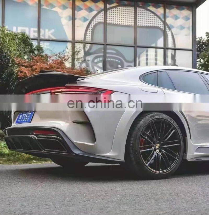 Runde Resin Or Carbon Fiber Material For 2017-2019 Porsche Panamera 971 Mansory Style Body Kit Front Rear Bumper Lips Hood