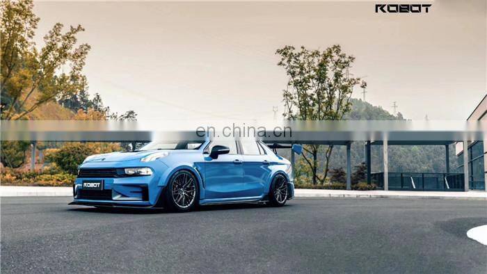 Runde For Lynk & Co 03 Upgrade Robot Style Newest Body Kit Front Lip Rear Diffuser Spoiler Side Skirts Wide Wheel Eyebrows