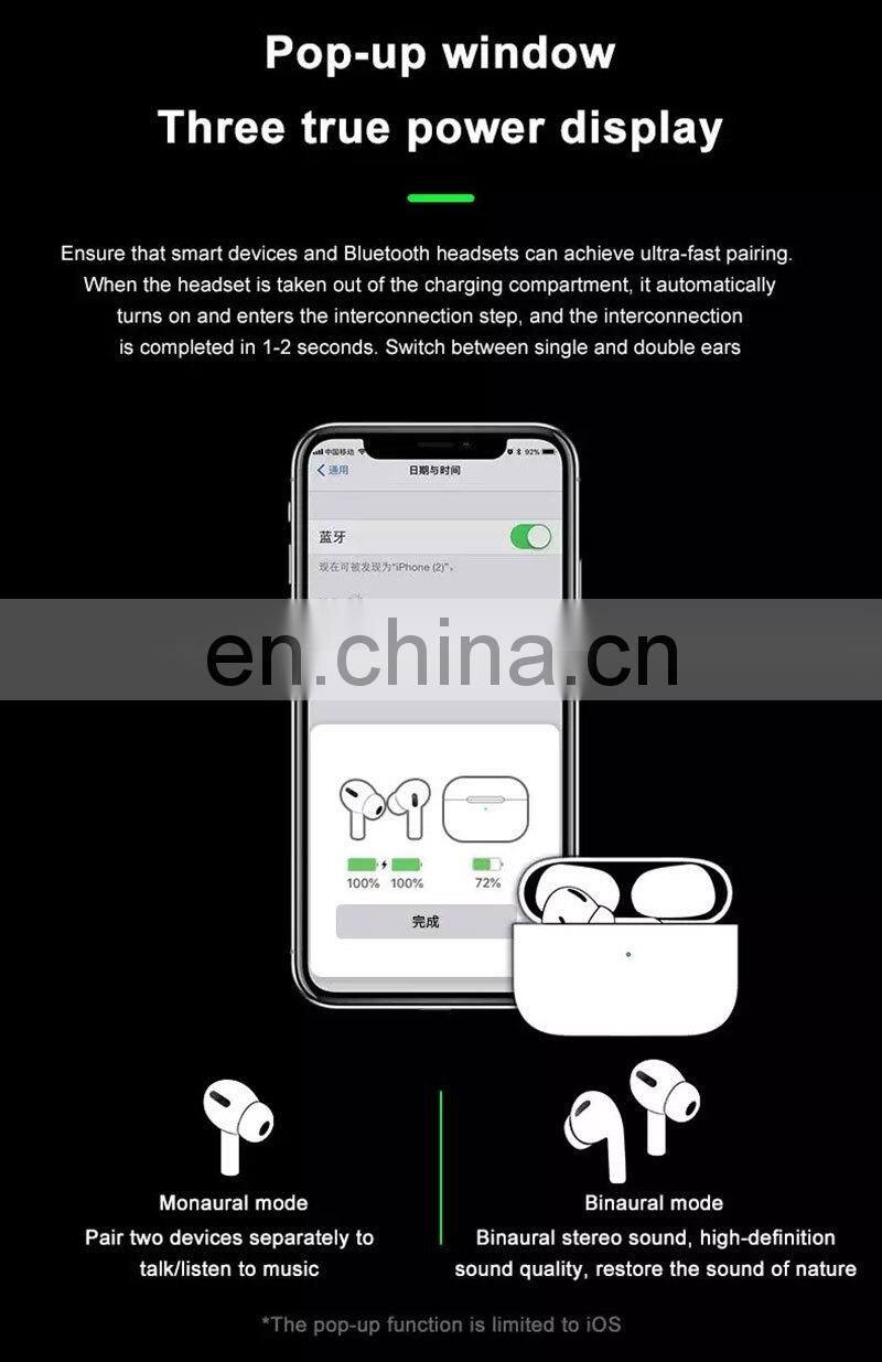 Airoha chipset smart Sensor wireless earphone headset 3th gen tws air pro 3 tws clone earbuds GPS rename