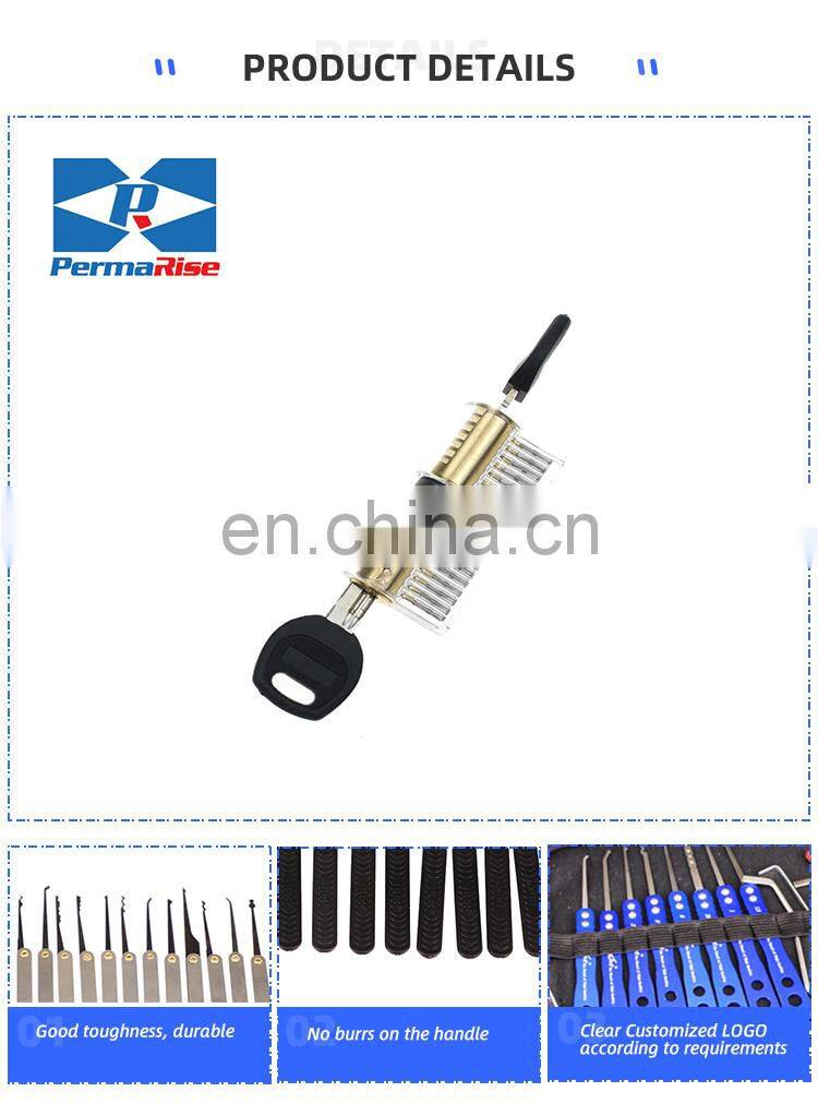 Custom Lock Pick Set Practice Transparent Ab Lock Pick