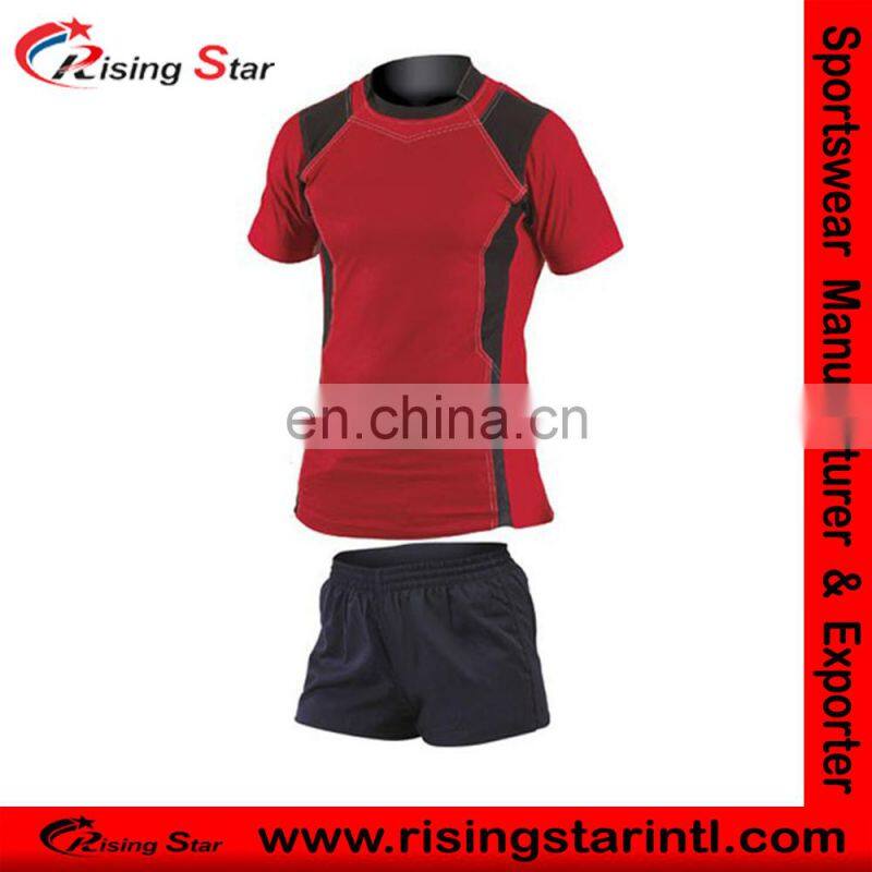 customized sublimated printed rugby jersey uniform sublimation printing polyester Rugby Uniform
