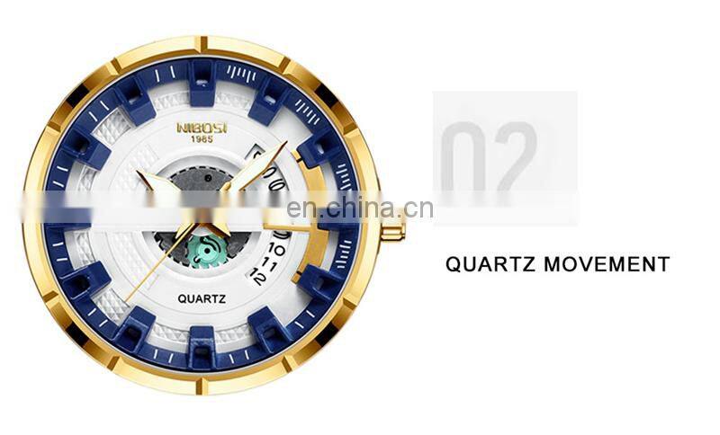 NIBOSI Wheel Rim Hub Watch Custom Design Sport Car Waterproof Creative Relogio Masculino Watches