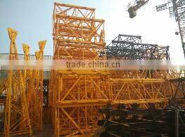 55m jib length 6T tower crane QTZ80 serialsself erecting tower crane