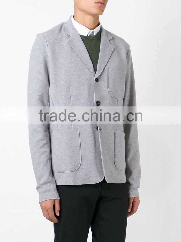 China wholesales casual light grey mens suit blazer