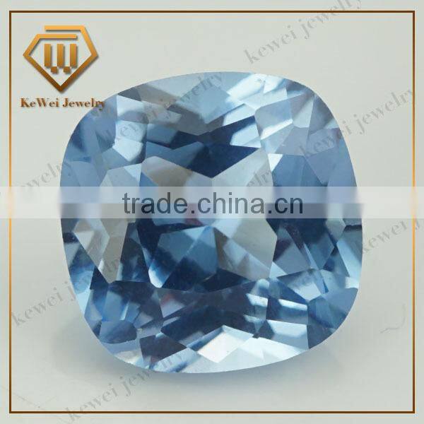 Round brilliant cut gemstone 106# Light Blue Spinel Stone