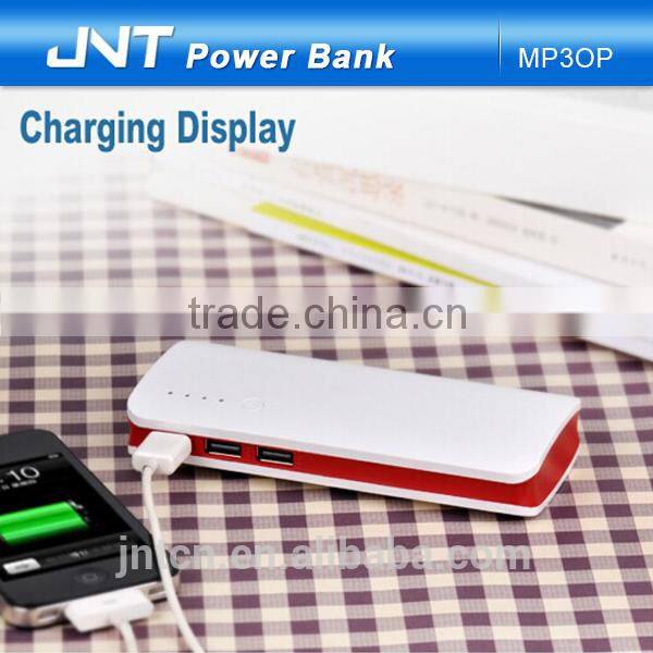 Top sell rechargeable battery charger power bank with 3 output 14000mAh