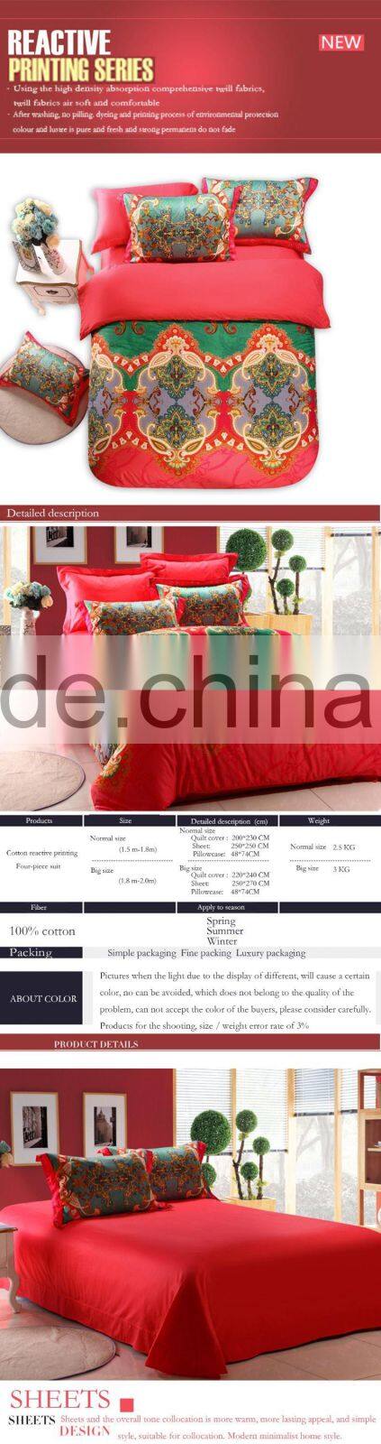 European style pattern luxury hot sale bedding set