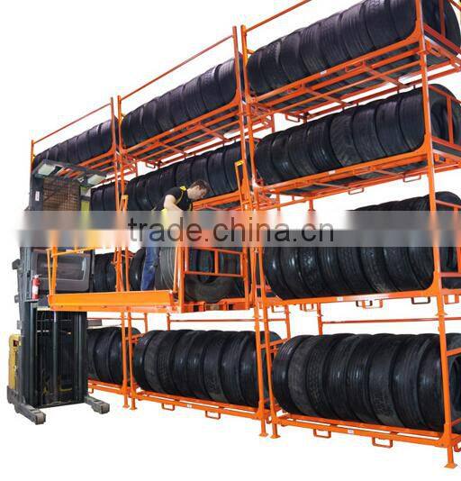 Durable heavy duty steel tire display stand rack