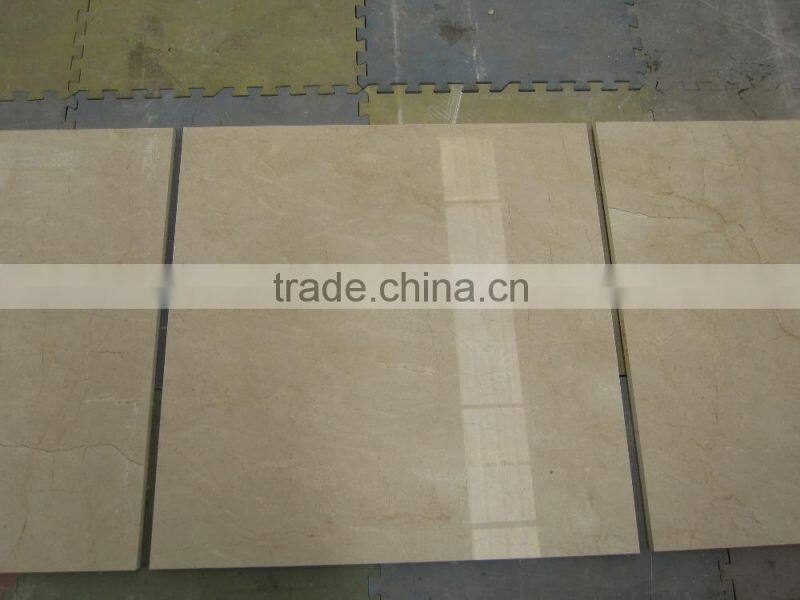 Polished Crema Marfil beige marble panel, tiles, cut-to-size
