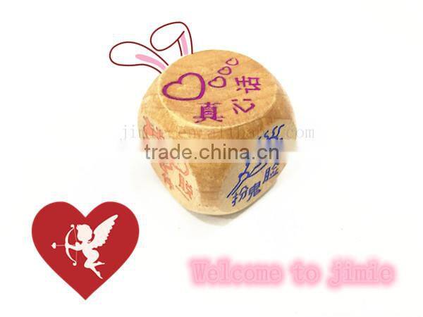 30mm big funny wood dice