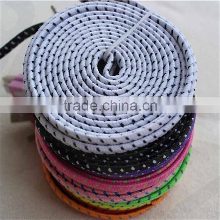 Nylon Flat Noodle Micro USB to Displayport Connector Cable