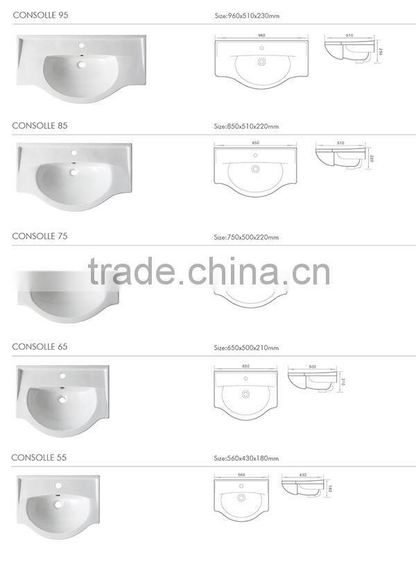 Consolle 105 Wholesale bathroom ceramic pedicure sink bowl