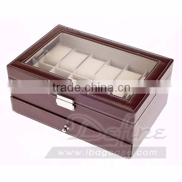 Multifunction Duble Layer Watch Box Jewelry Storage Box