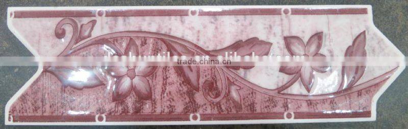 bathroom glazed ceramic arrow border tiles