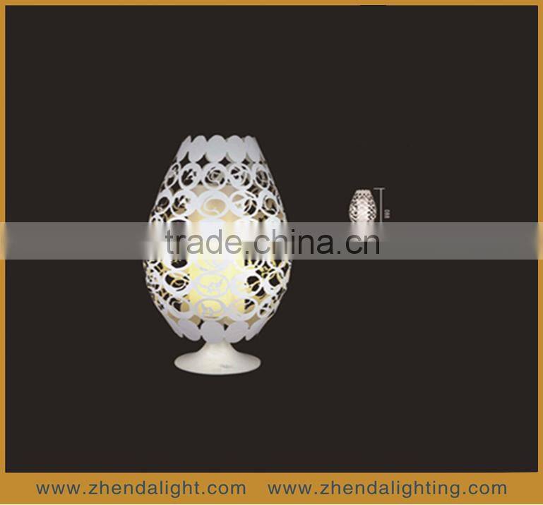white color hollow out lamp shade hotel table lamp& bedside decoration lighting