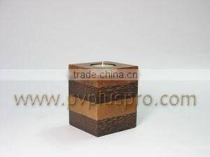 Wooden candle holder